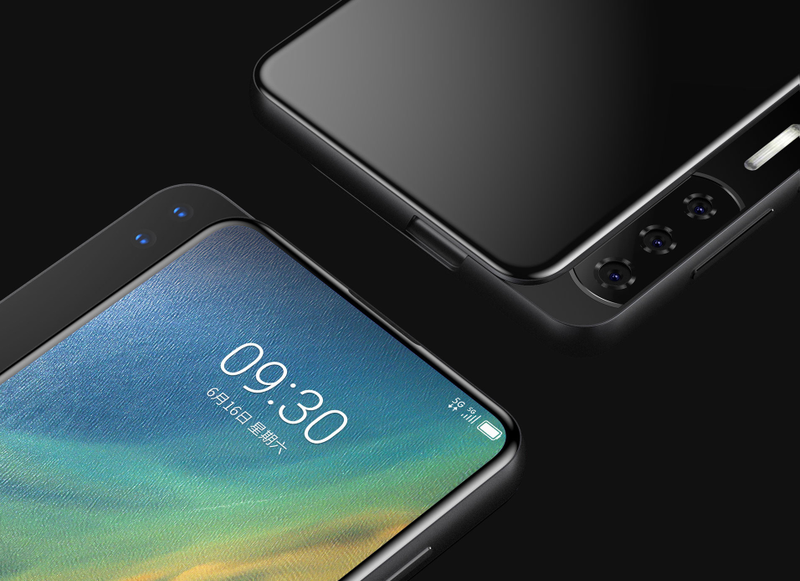Illustration for article titled Lo nuevo de ZTE es un smartphone deslizante que esconde cinco cámaras a sus lados